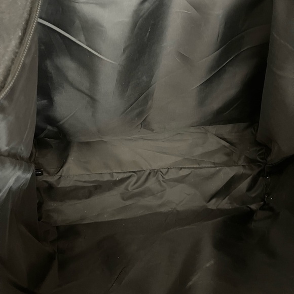 Victoria’s Secret Tote Bag – Black & Silver Sequin Bling Shopper Large Carryall - Picture 4 of 7